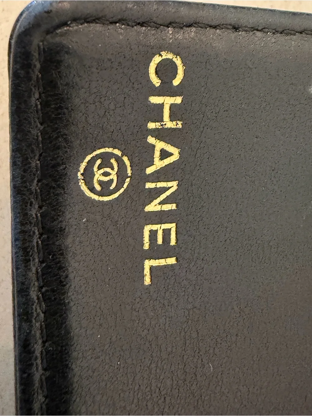CHANEL Classic Black Caviar Leather Wallet
